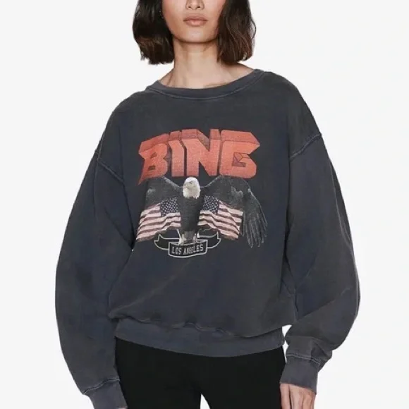 ANINE BING VINTAGE EAGLE SWEATSHIRT - Picture 8 of 8